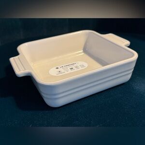 NWT Le Creuset Pistache 14cm Square Stoneware Baking Dish Light Blue